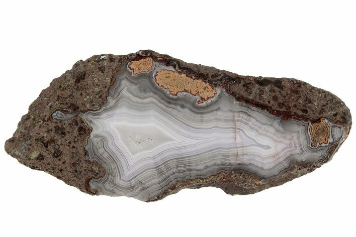 Polished Banded Laguna Agate Slab - Mexico #185195